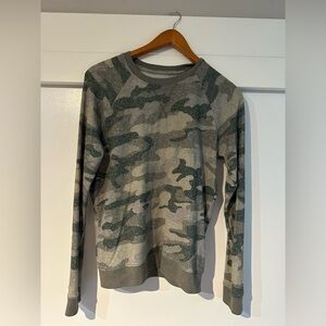 Lucky Brand Camo Long Sleeve Sweater